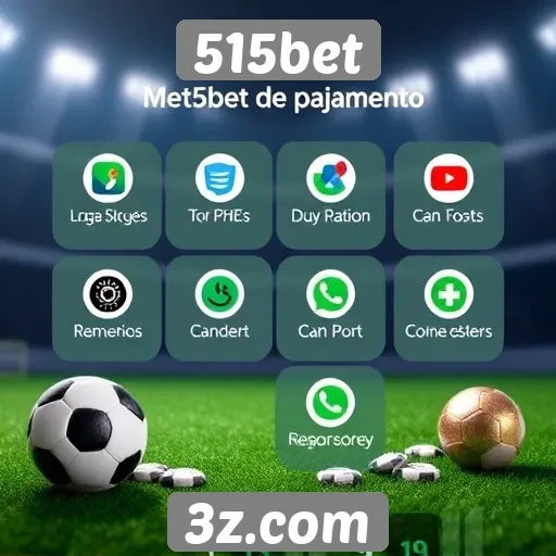 Comparação de métodos de pagamento na 515bet